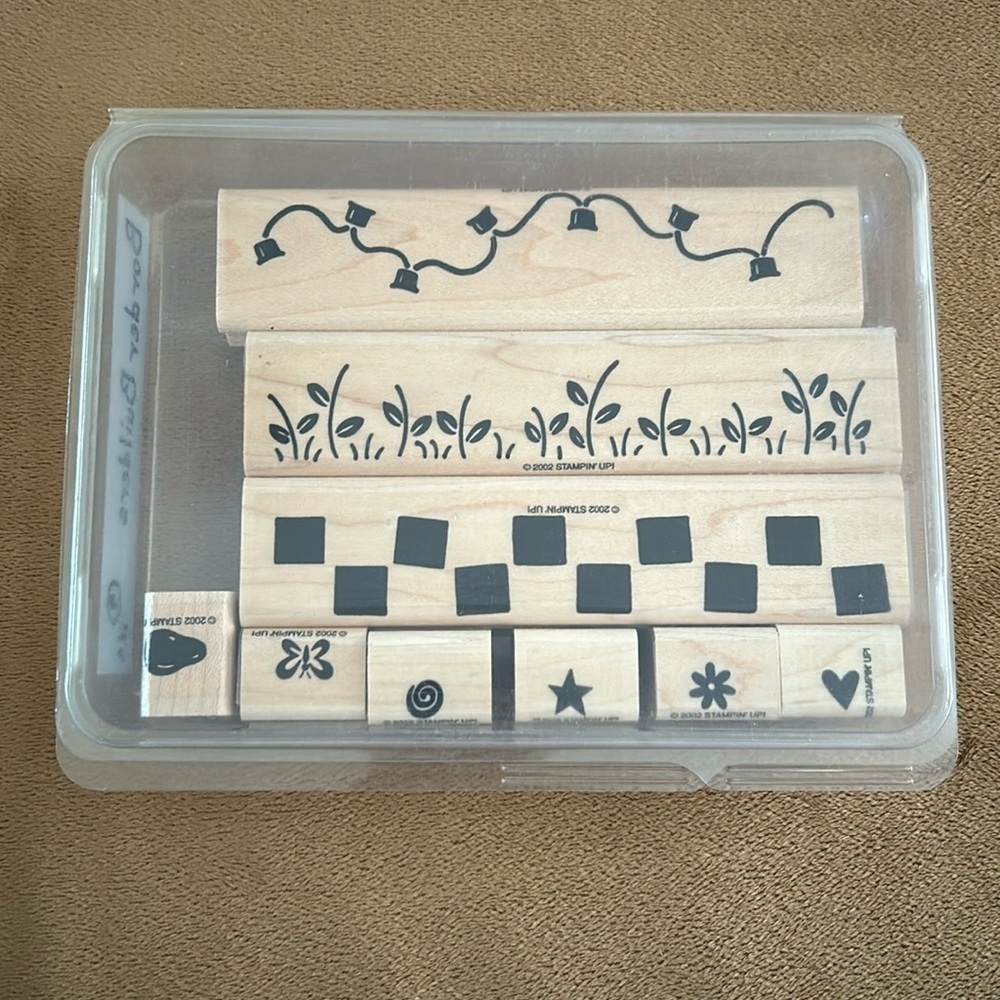 Stampin’ Up! 2002 Border Builders Stamp Set of 9 Stamps